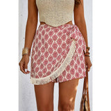 All Over Print Asymmetric Hem Tassel Shorts | Pants - Women's | F, new arrival, pant | Elings