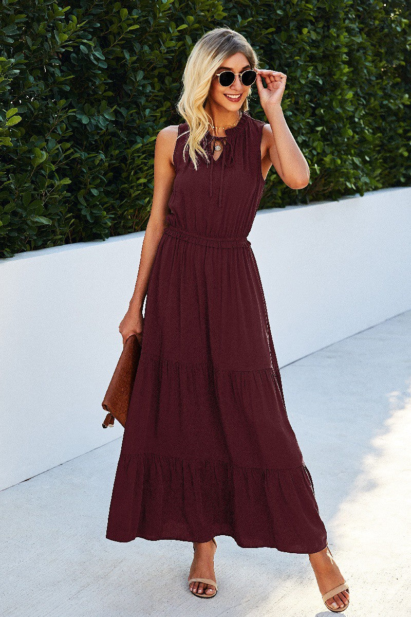 Elegant Ruffled Maxi Dress