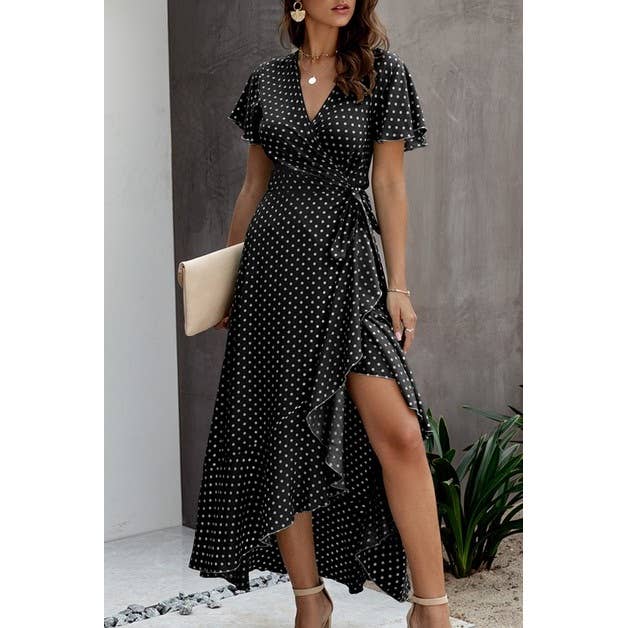 V Neck Empire Waist Dress | Dress - Women's | Dress, F, maxi dress, new arrival, shoppe247 | Elings