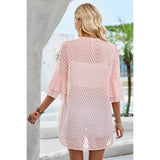 Open Front Drape See Through Cardigan - Elings