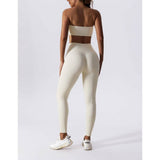 Solid Wide Waist Band Tight Fit Drawstring Legging