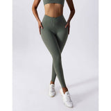 Solid Wide Waist Band Tight Fit Drawstring Legging