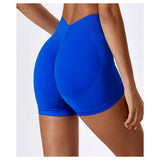 Solid Wide Waistband Slim Fit Sports Bodycon Short