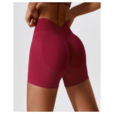 Solid Wide Waistband Slim Fit Sports Bodycon Short