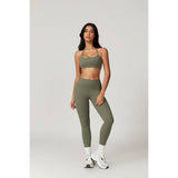 Solid Yoga Gym Fit High Ecastic Legging