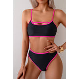 Square Neck Cut Out Two Pieces Bikini