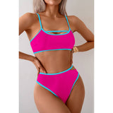 Square Neck Cut Out Two Pieces Bikini