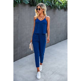 Spaghetti Strap Solid Loose Jumpsuit | Jumpsuit - Women's | 2024, Jumpsuit and Romper | Elings