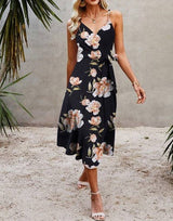 Floral Dream V Neck Midi Dress | Dress - Women's | 2024, Dress, midi dress | Elings