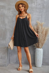 Elegant V-Neck Tunic Dress | Dress - Women's | above the knee, Dress | Elings