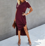 Ultimate Comfort Short Sleeve Dress | Dress - Women's | Dress, midi dress | Elings