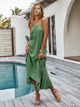 Boho Chic Polka-dot Sleeveless Dress