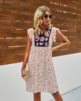 Boho Chic Floral Dot Dress