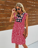 Boho Chic Floral Dot Dress