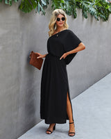 Elegant Off-Shoulder Maxi Dress