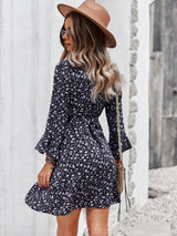 Floral Wrap Boho Dress