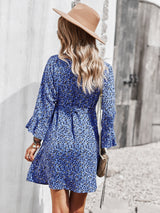 Floral Wrap Boho Dress