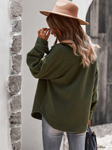 Cozy Chic Buttoned Fleece Coat