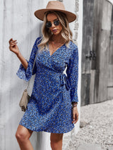 Floral Wrap Boho Dress