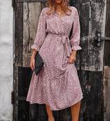 Boho Chic Polka Dot Wrap Dress | Dress - Women's | Dress, midi dress | Elings