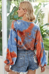 Cozy Chic Tie Dye Off-Shoulder Top