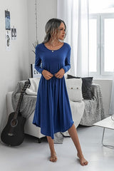 Flattering Comfort Midi Dress | Dress - Women's | Dress, midi dress | Elings