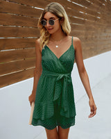 Elegant V-Neck Ruffle Dress