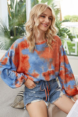 Cozy Chic Tie Dye Off-Shoulder Top