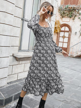 Floral Elegance Midi Dress