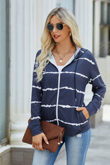 Cozy Striped Zip-Up Hoodie