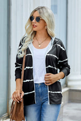 Cozy Striped Zip-Up Hoodie