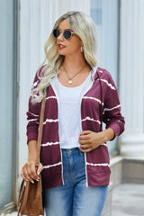 Cozy Striped Zip-Up Hoodie