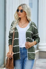 Cozy Striped Zip-Up Hoodie