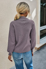 Cozy Chic Mock Neck Sweater