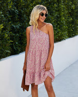 Floral Ruffle Off-Shoulder Dress