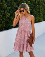 Floral Ruffle Off-Shoulder Dress