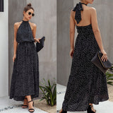 Polka Dot Swing Maxi Dress