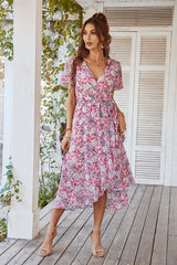 Floral Dream V-Neck Midi Dress