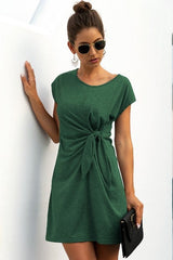 Summer Chic Knot Tee Dress