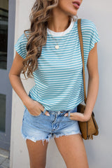 Striped Comfort Crew Neck T-Shirt