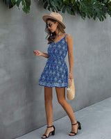 Floral Elegance V-Neck Dress