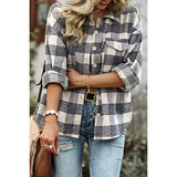 Plaid Comfort Button-Up Shirt | Shirt - Women's | Top | Elings